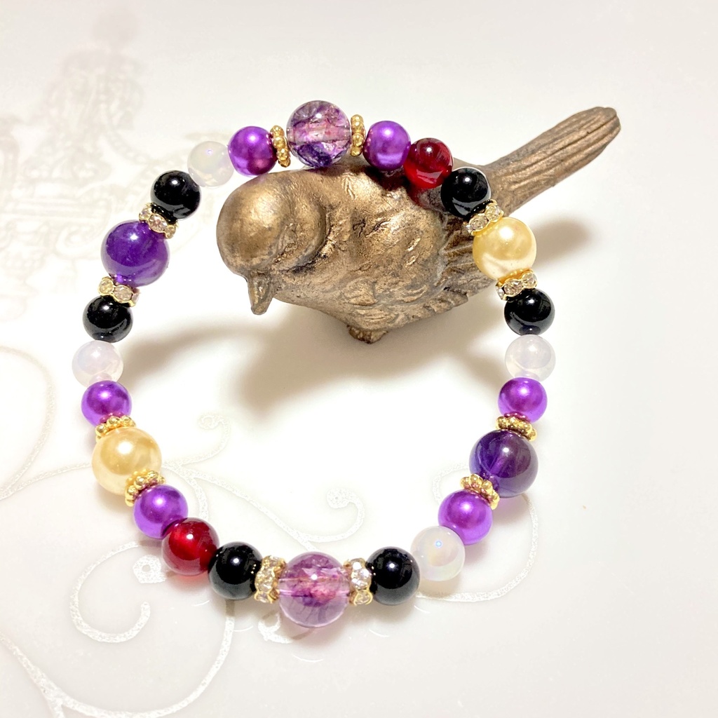 ツイステ/ ポムフィオーレ寮 キャラクターイメージカラー ブレスレット