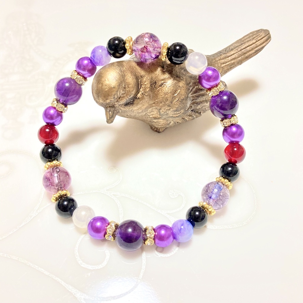 ツイステ/ ポムフィオーレ寮 キャラクターイメージカラー ブレスレット