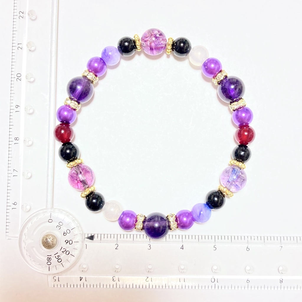 ツイステ/ ポムフィオーレ寮 キャラクターイメージカラー ブレスレット