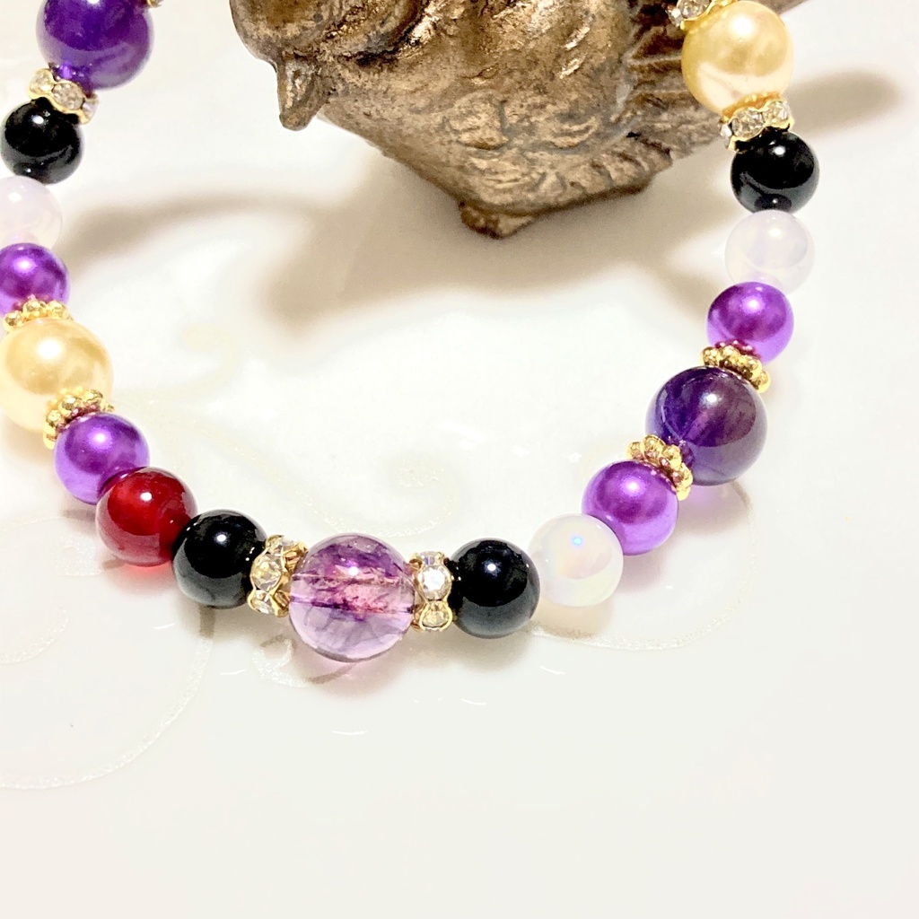 ツイステ/ ポムフィオーレ寮 キャラクターイメージカラー ブレスレット