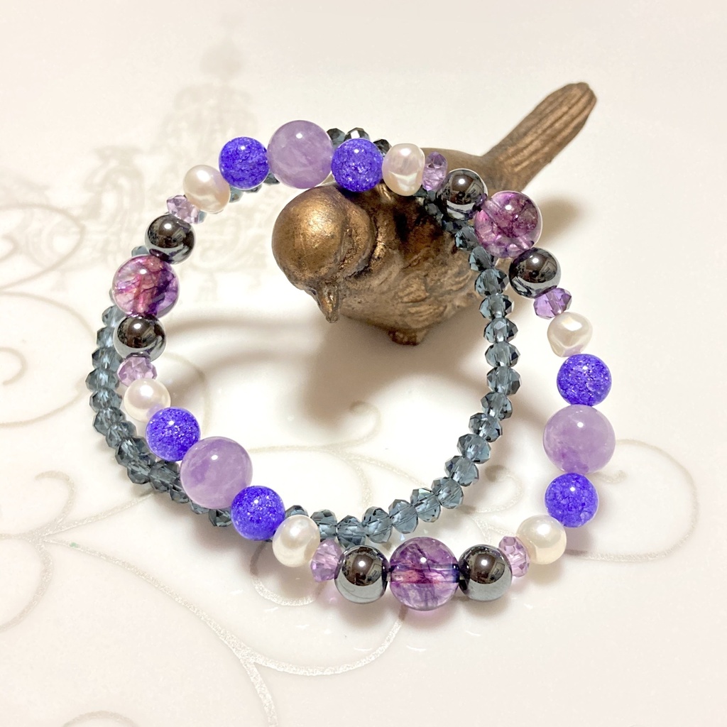 ツイステ/ オクタヴィネル イメージカラー 天然石ブレスレット