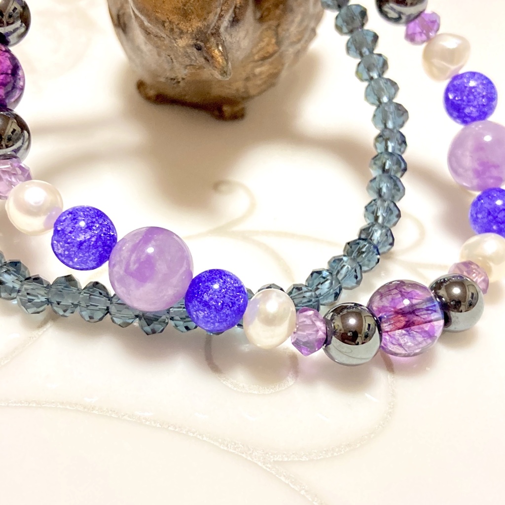 ツイステ/ オクタヴィネル イメージカラー 天然石ブレスレット