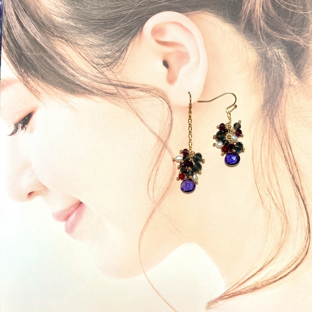 ツイステ/ ポムフィオーレ寮イメージカラー ピアス/イヤリング