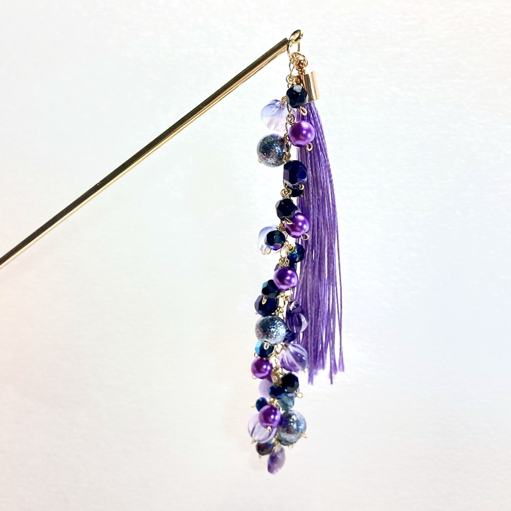 ツイステ/オクタヴィネル寮イメージカラー 簪