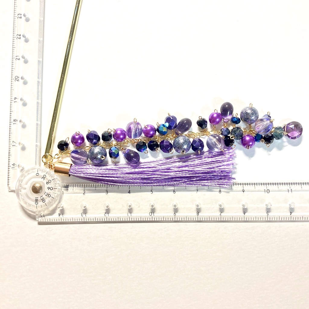 ツイステ/オクタヴィネル寮イメージカラー 簪