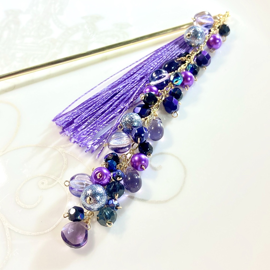 ツイステ/オクタヴィネル寮イメージカラー 簪