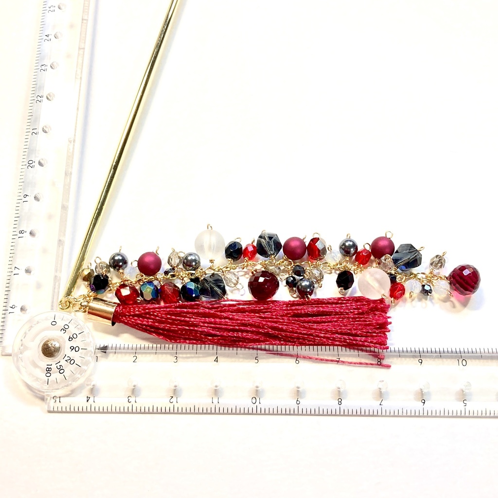 ツイステ ハーツラビュル寮 イメージカラー 簪