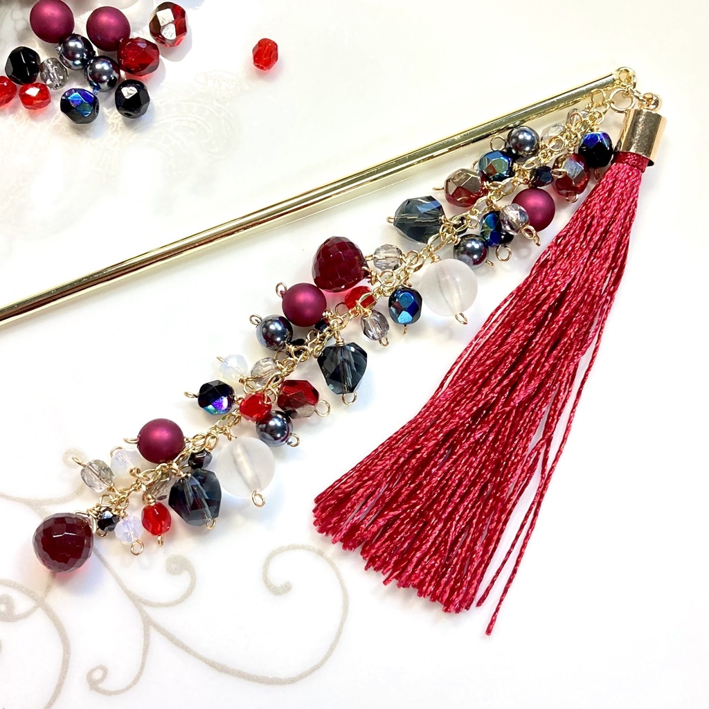 ツイステ ハーツラビュル寮 イメージカラー 簪