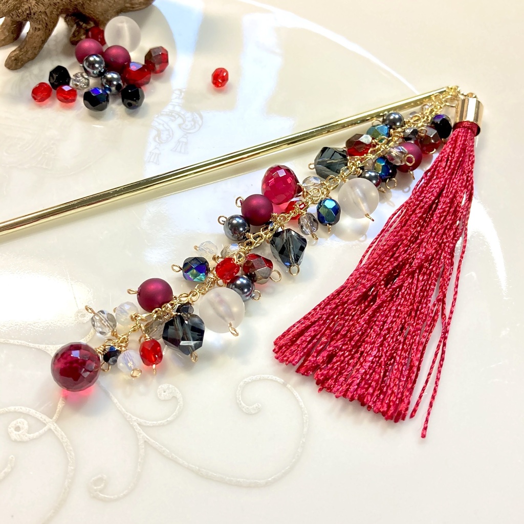 ツイステ ハーツラビュル寮 イメージカラー 簪