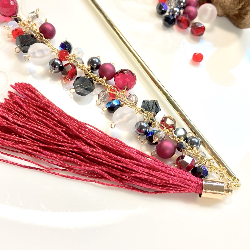 ツイステ ハーツラビュル寮 イメージカラー 簪