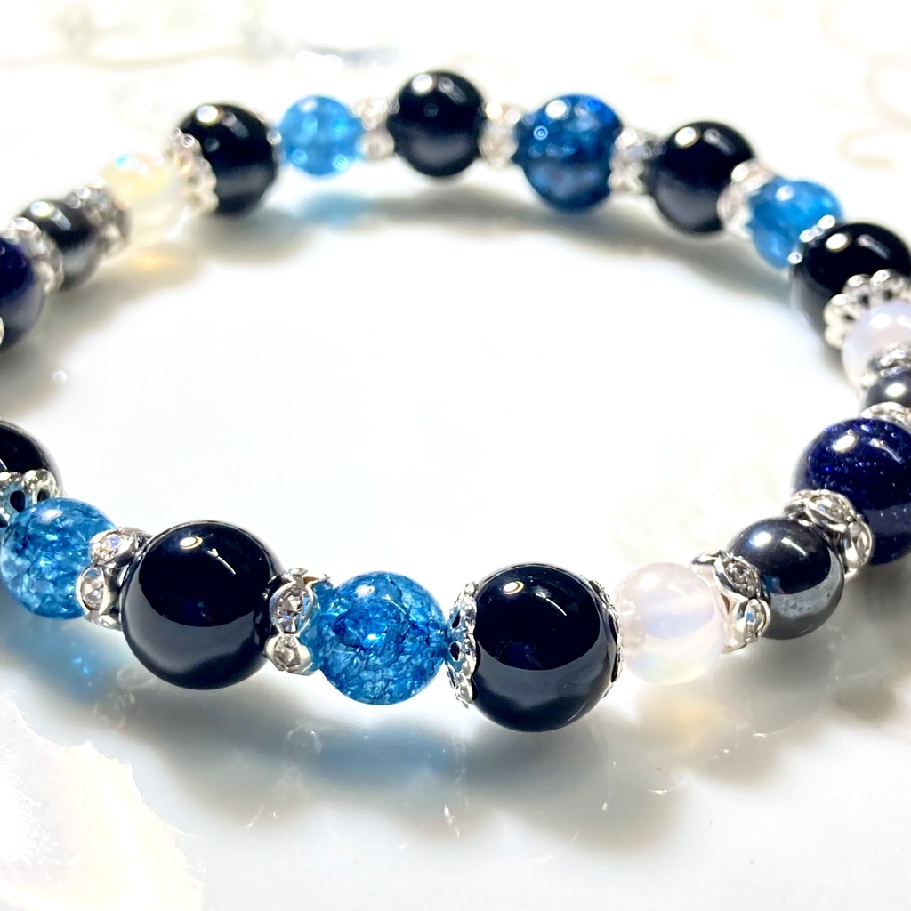 五条悟 イメージカラー 天然石ブレスレット