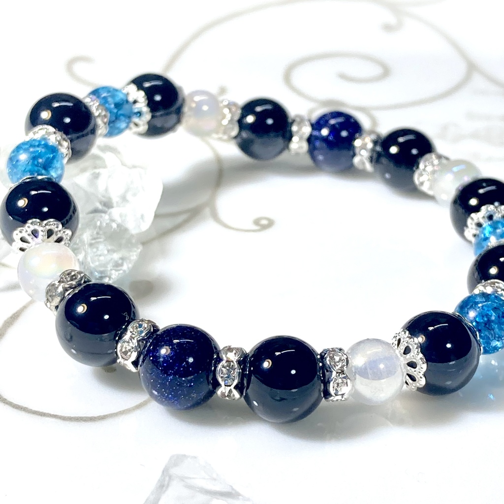 五条悟 イメージカラー 天然石ブレスレット