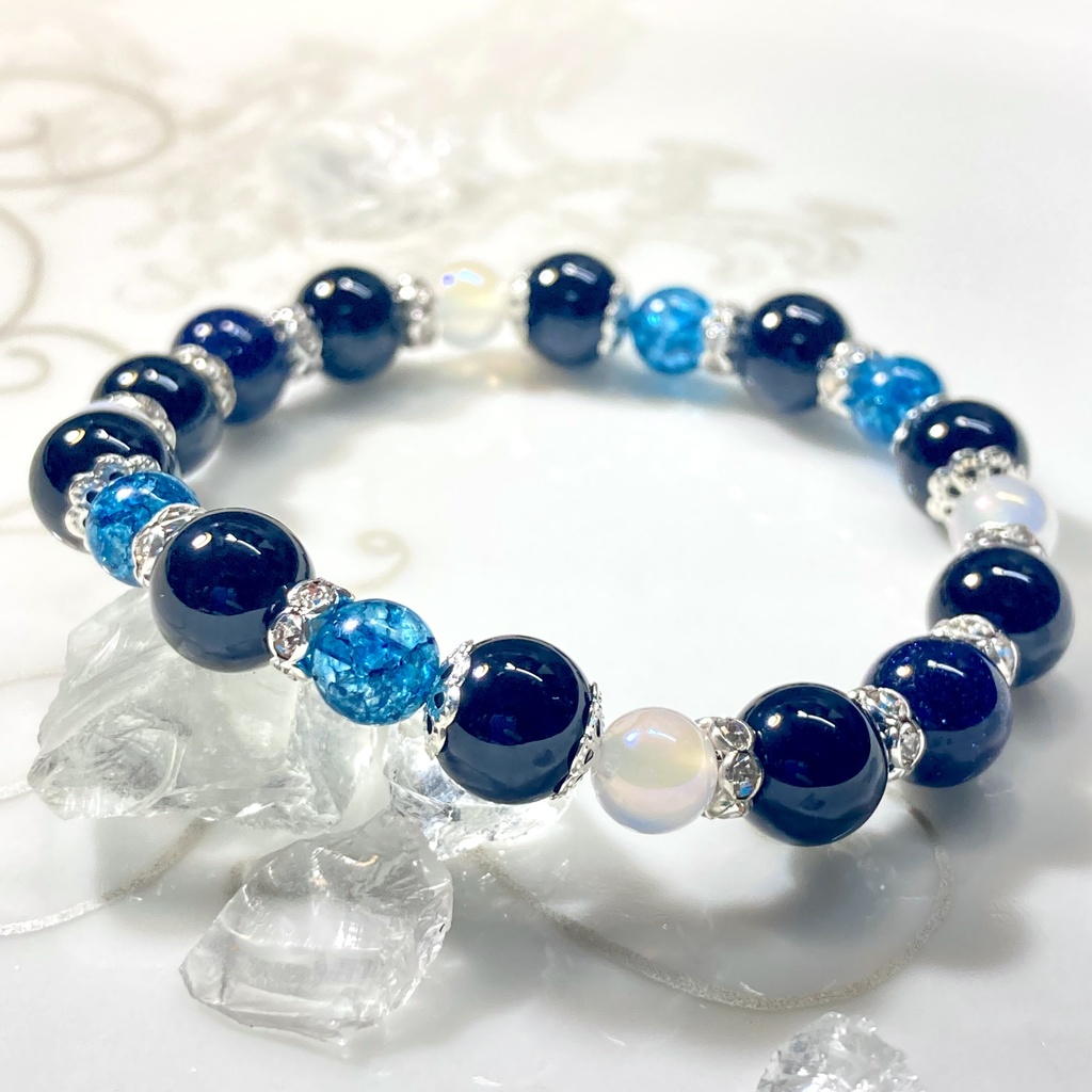 五条悟 イメージカラー 天然石ブレスレット