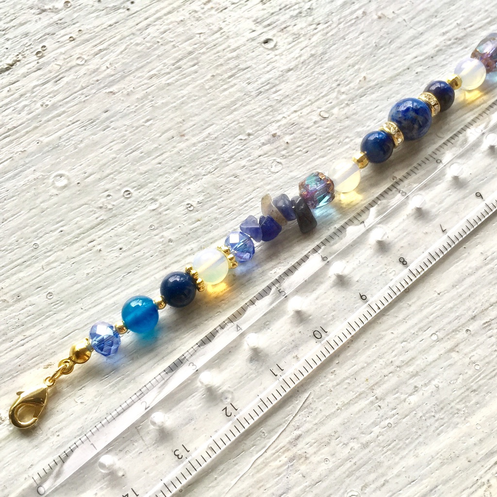 三日月宗近イメージ 天然石ブレスレット