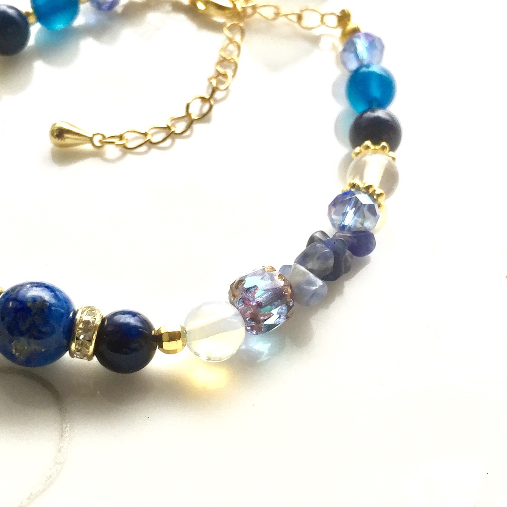 三日月宗近イメージ 天然石ブレスレット