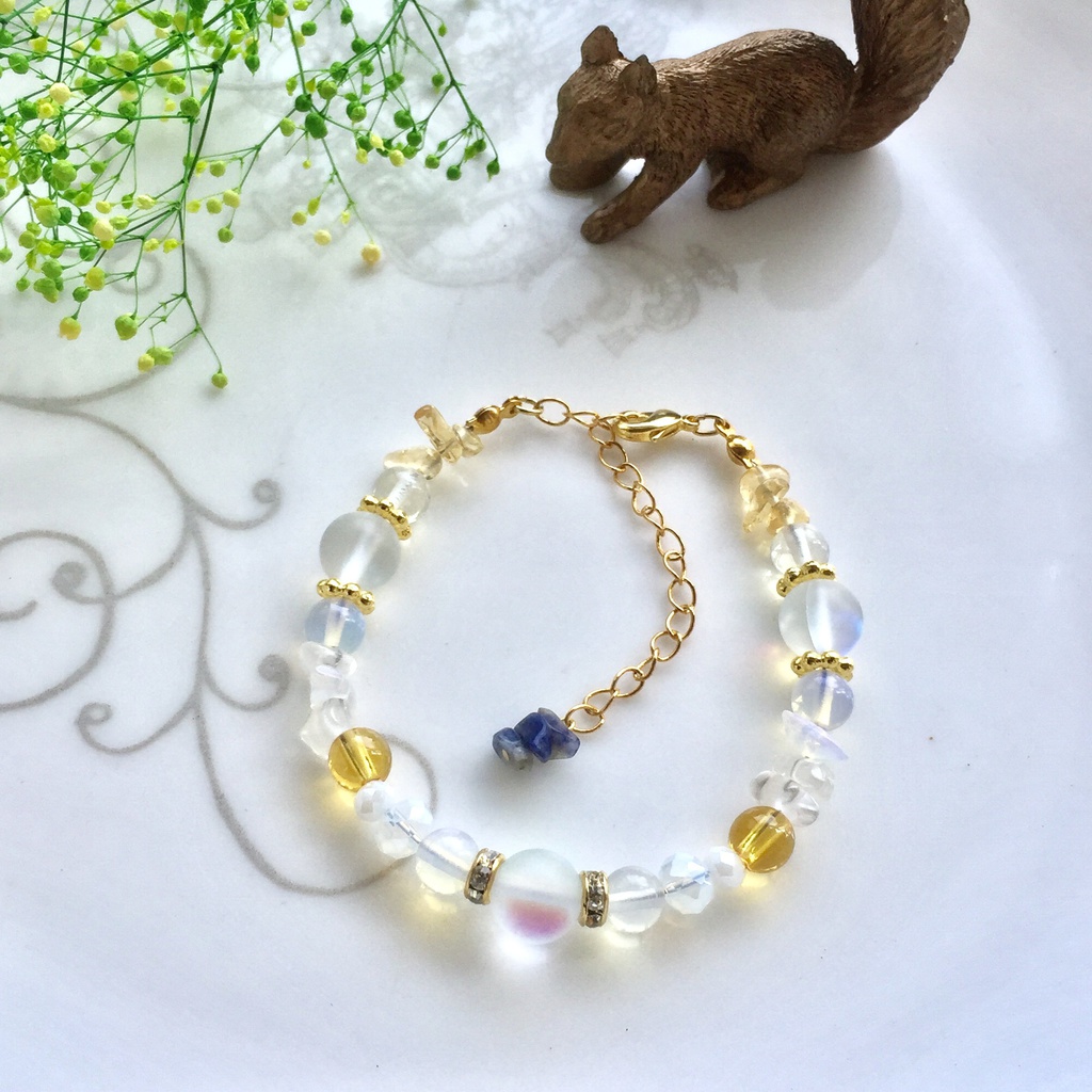 鶴丸国永イメージ 天然石ブレスレット