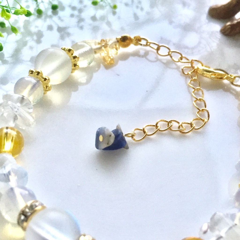 鶴丸国永イメージ 天然石ブレスレット