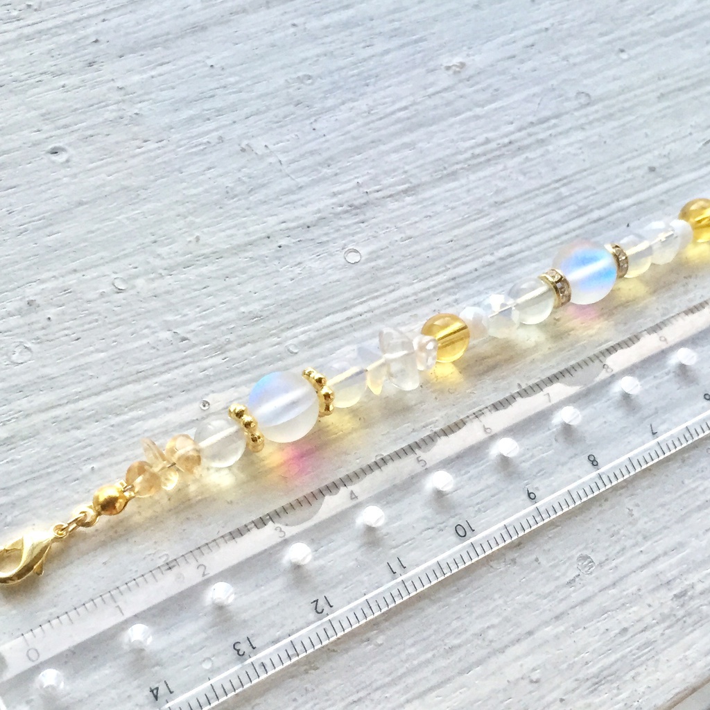 鶴丸国永イメージ 天然石ブレスレット