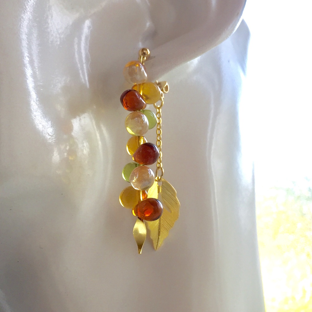秋色 紅葉ピアスorイヤリング