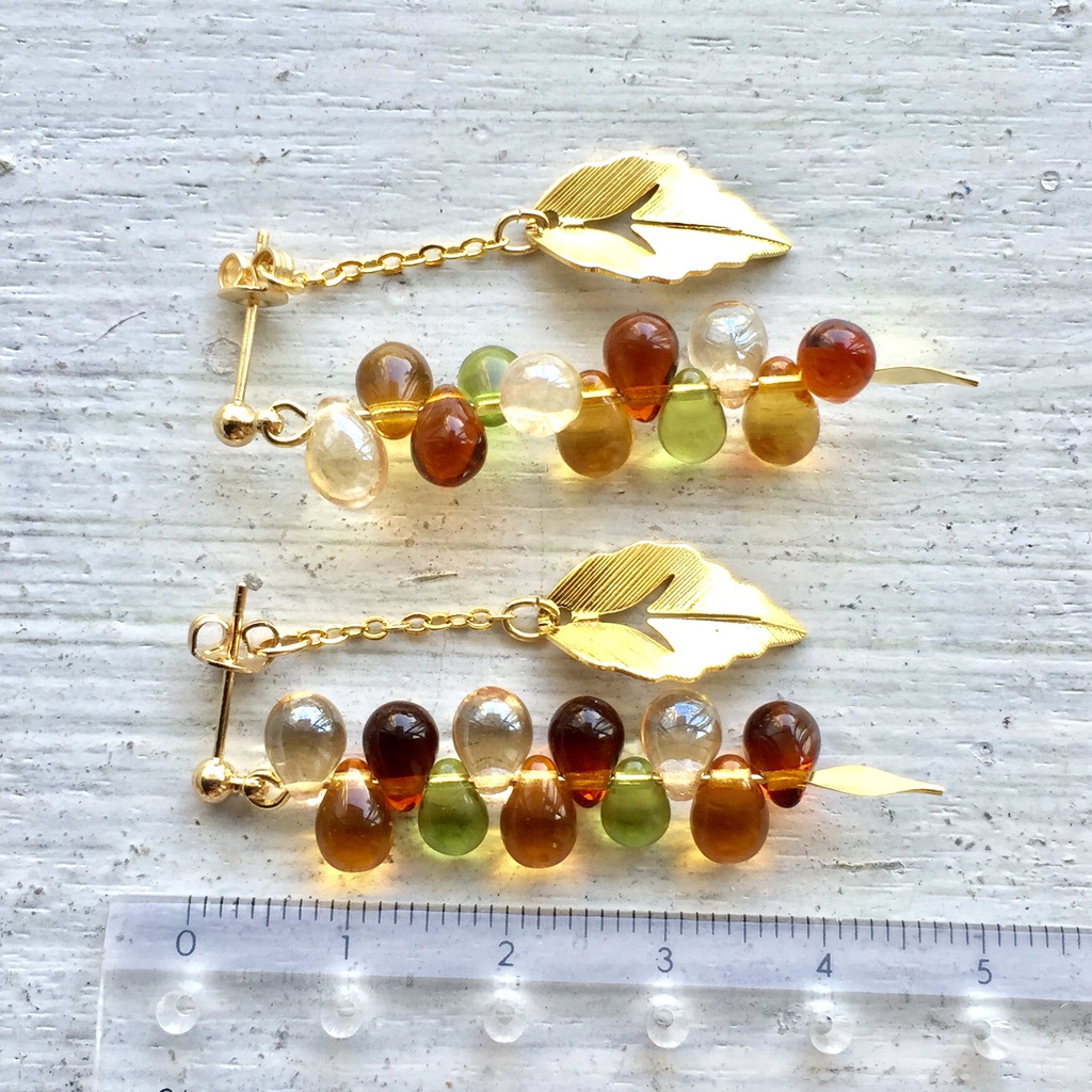 秋色 紅葉ピアスorイヤリング