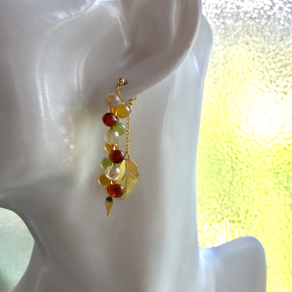 秋色 紅葉ピアスorイヤリング