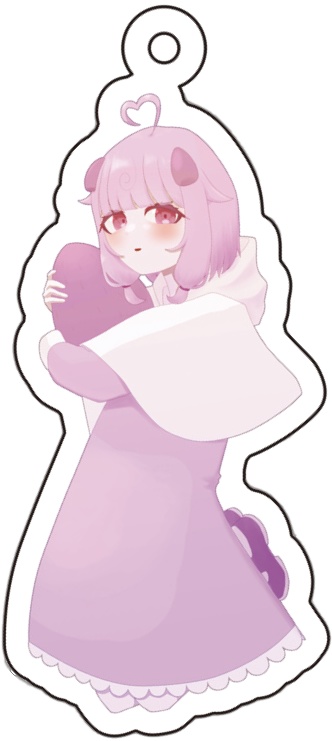 桃寝ちのいアクリルキーホルダー①