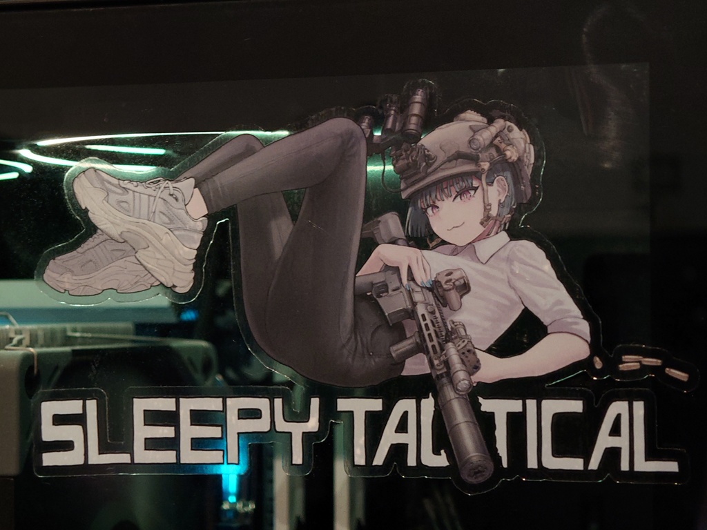 SLEEPY TACTICAL ステッカー 2サイズ 2カラー