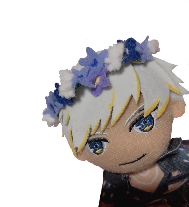 冬の花冠—リンドウ・カスミソウ—