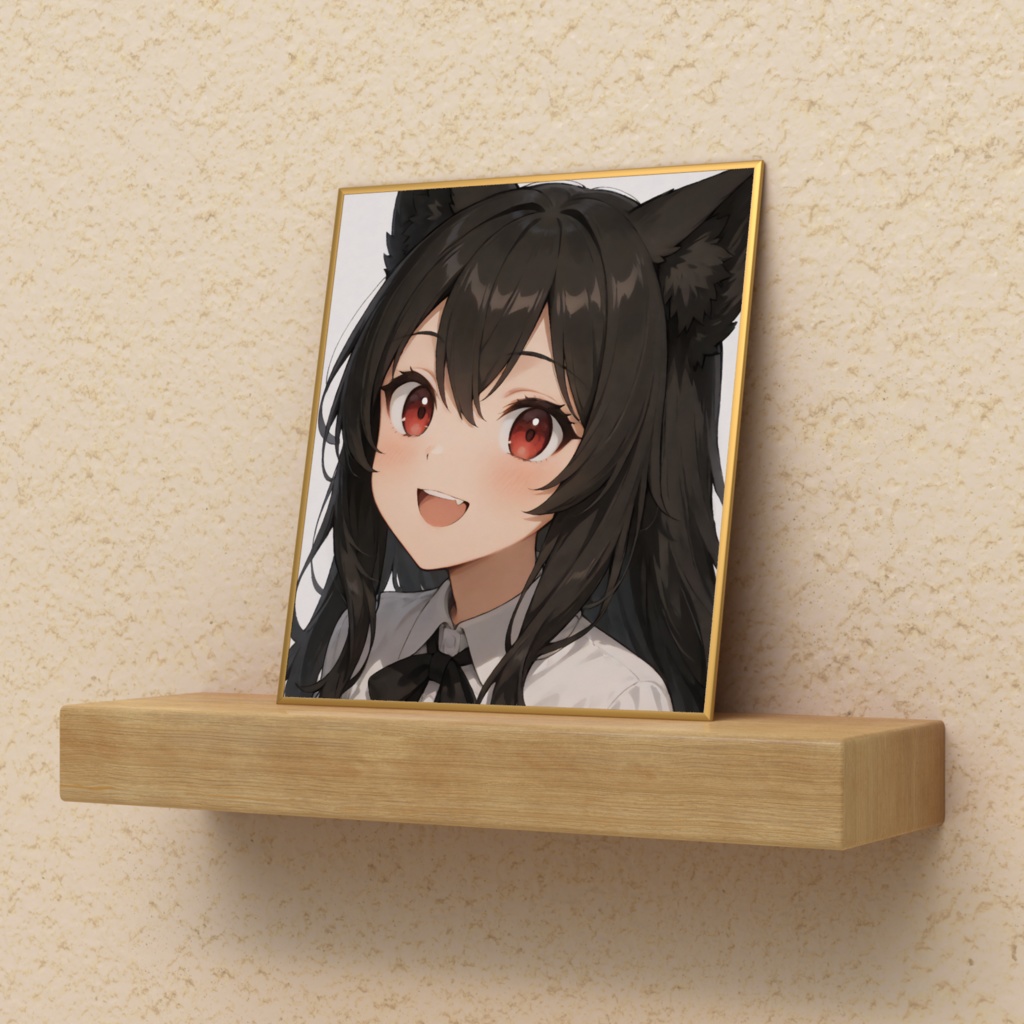 満月のよる　ミニ色紙