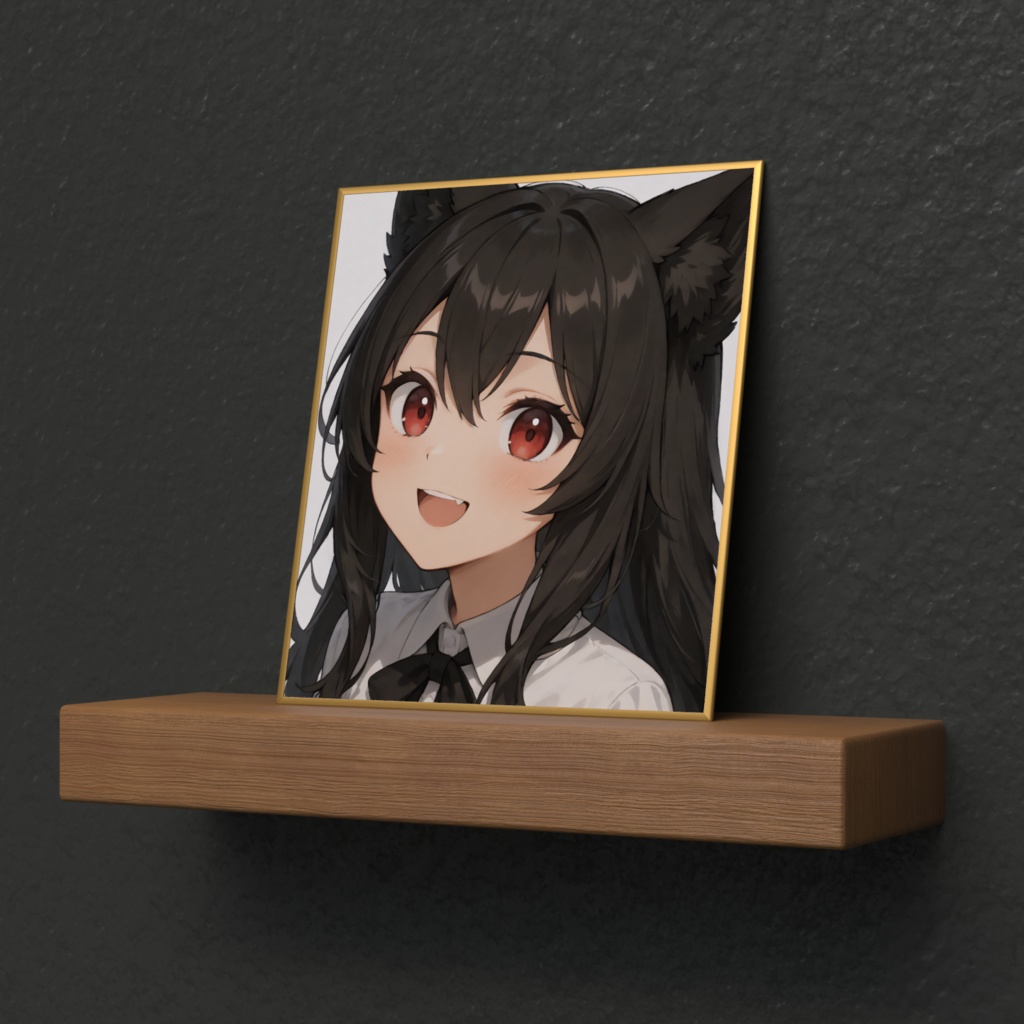 満月のよる ミニ色紙