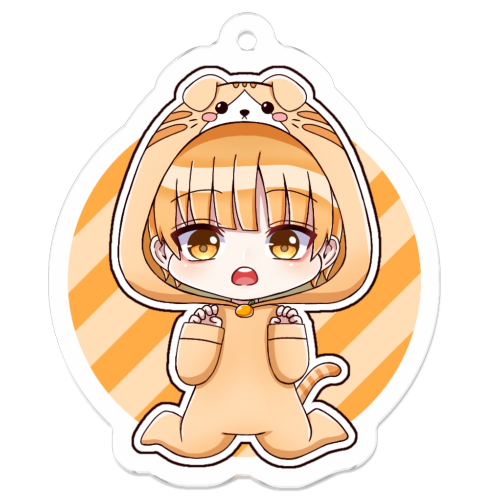 【着ぐるみネコボーイ①】アクリルキーホルダー