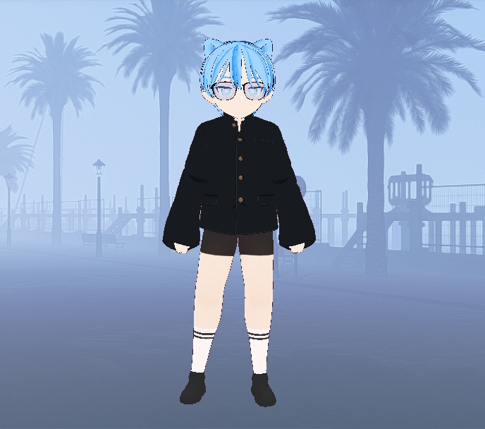 (Vtuber Character) Chibi! Boy Blueberry Character VRM