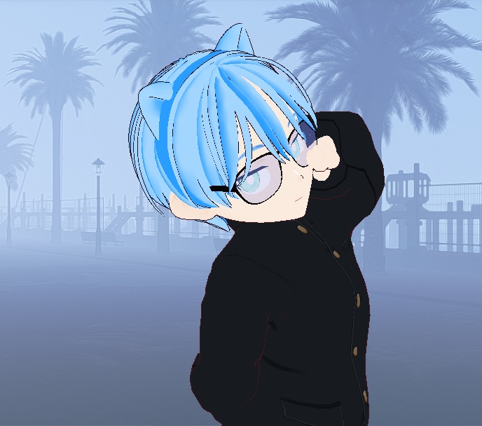 (Vtuber Character) Chibi! Boy Blueberry Character VRM