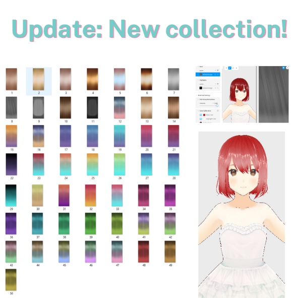(Free!) The Ultimate Hair Texture Collection (究極のヘアテクスチャコレクション)