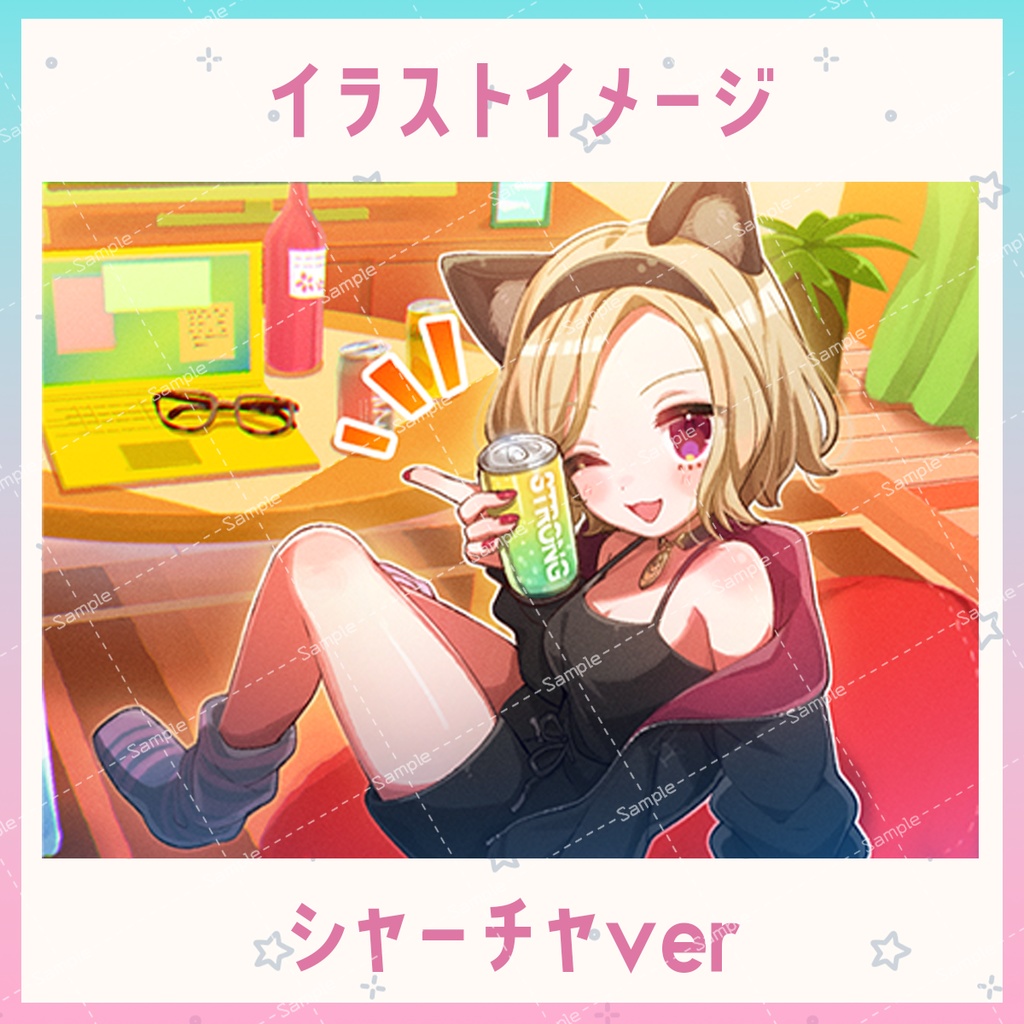 【ツカイマーズグッズ 第三弾】ガラスフォトスタンド シャーチャver.【2周年ED】