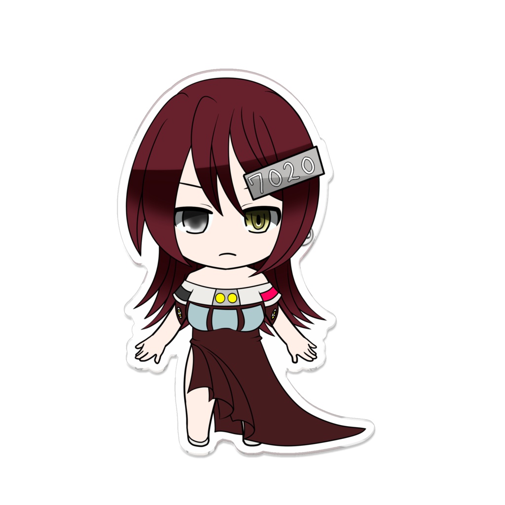 阪急7020 擬人化アクリルバッジ
