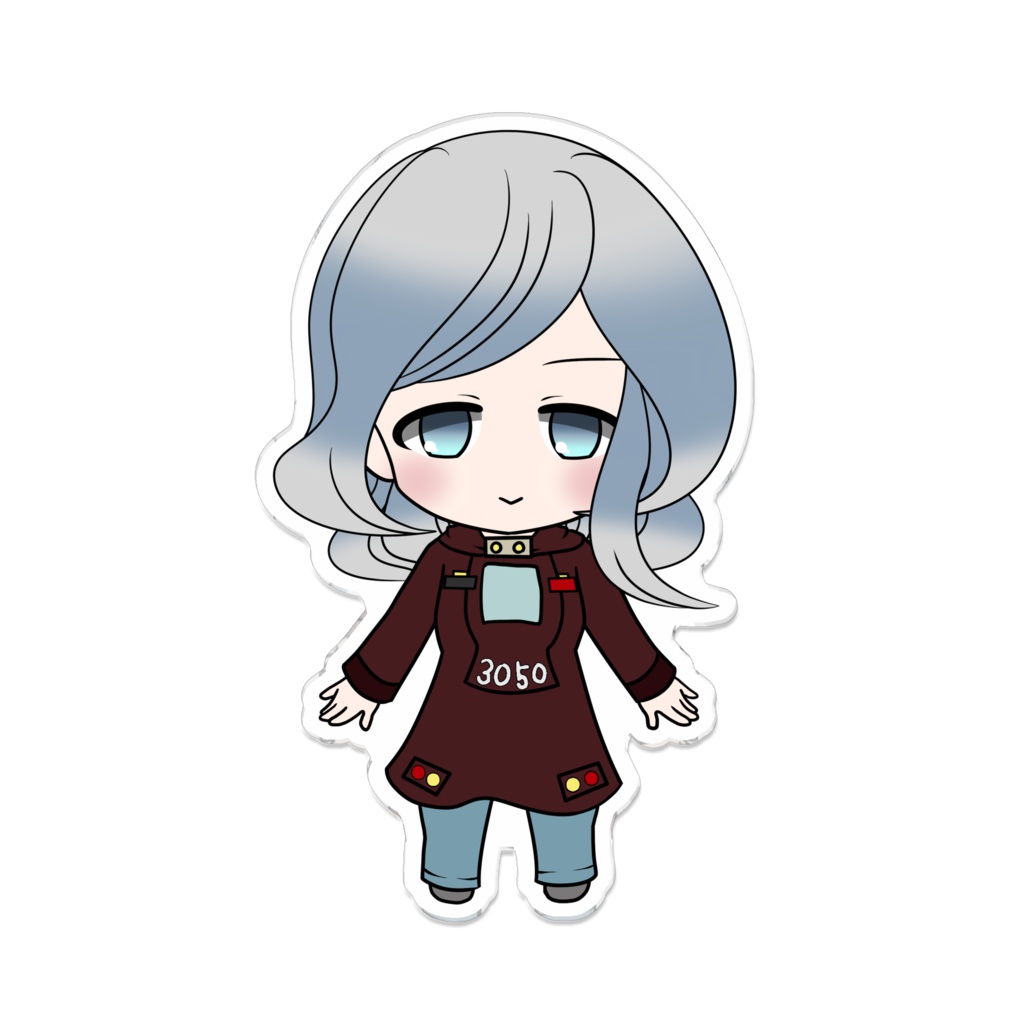 阪急3050 擬人化 アクリルバッチ