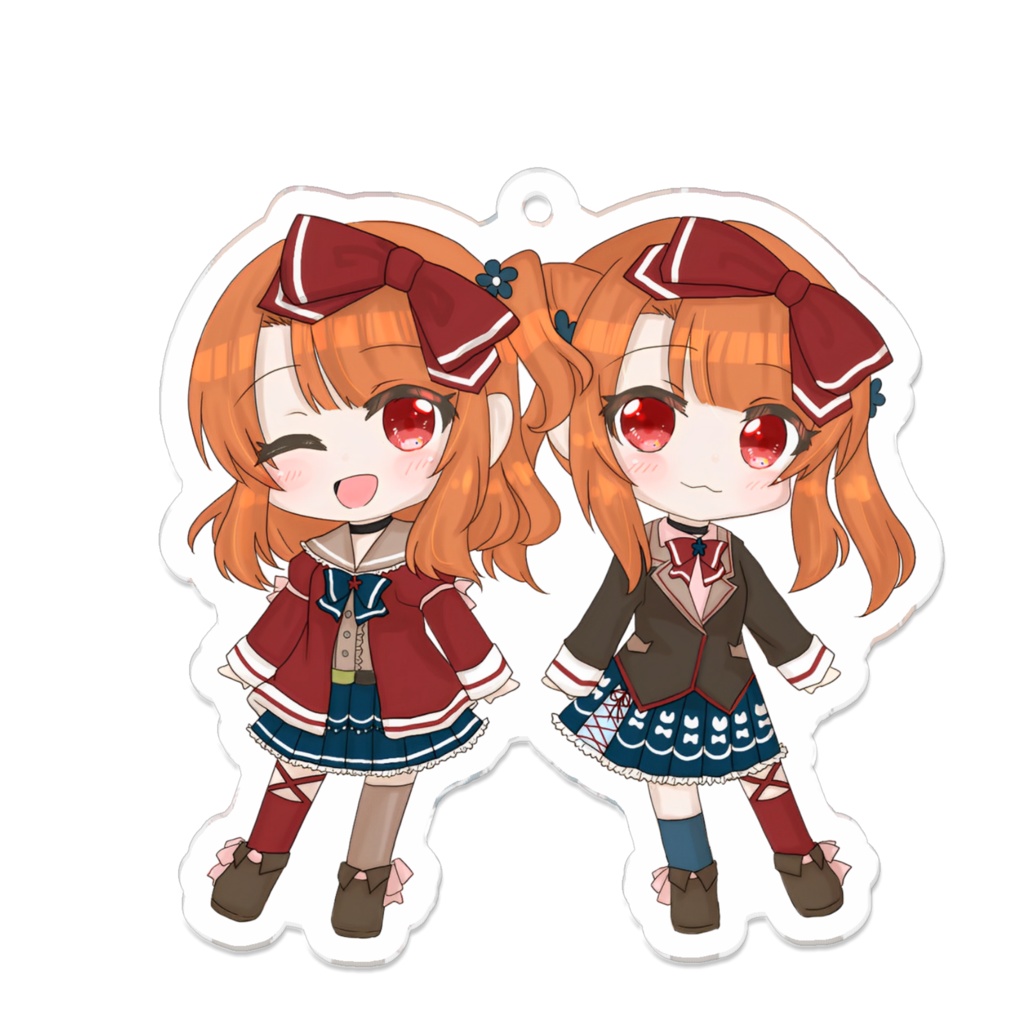 霞とむ2周年記念☆二人の会長アクリルキーホルダー