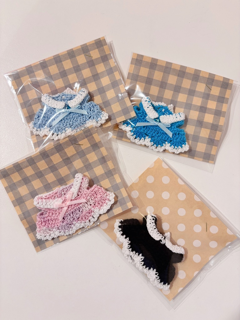 11cm用ぬいのニットワンピース