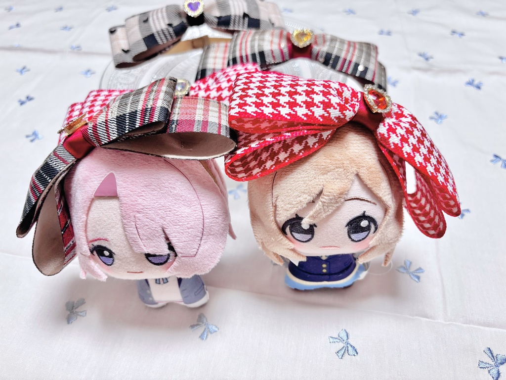 11cmぬい用クリスマスなリボンカチューシャ