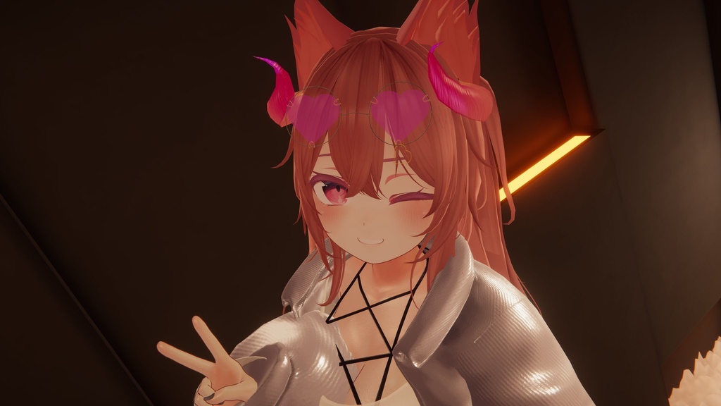 IDU式ハートサングラス