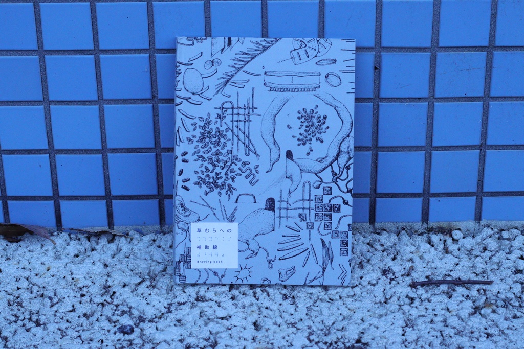 草むらへの補助線　drawing book
