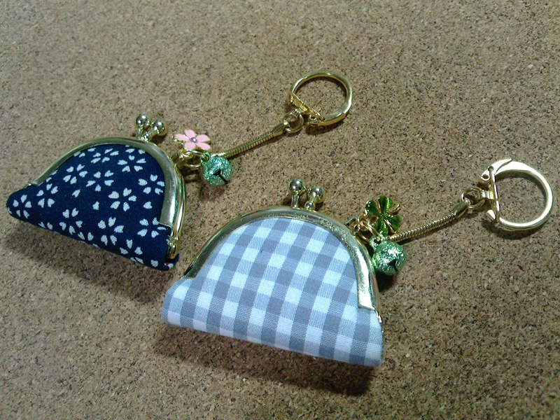ぱんつ柄ミニがまぐちキーホルダー
