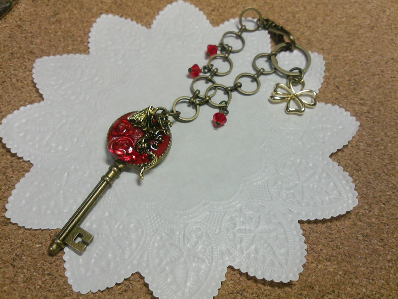 チームQ4の鍵バッグチャーム