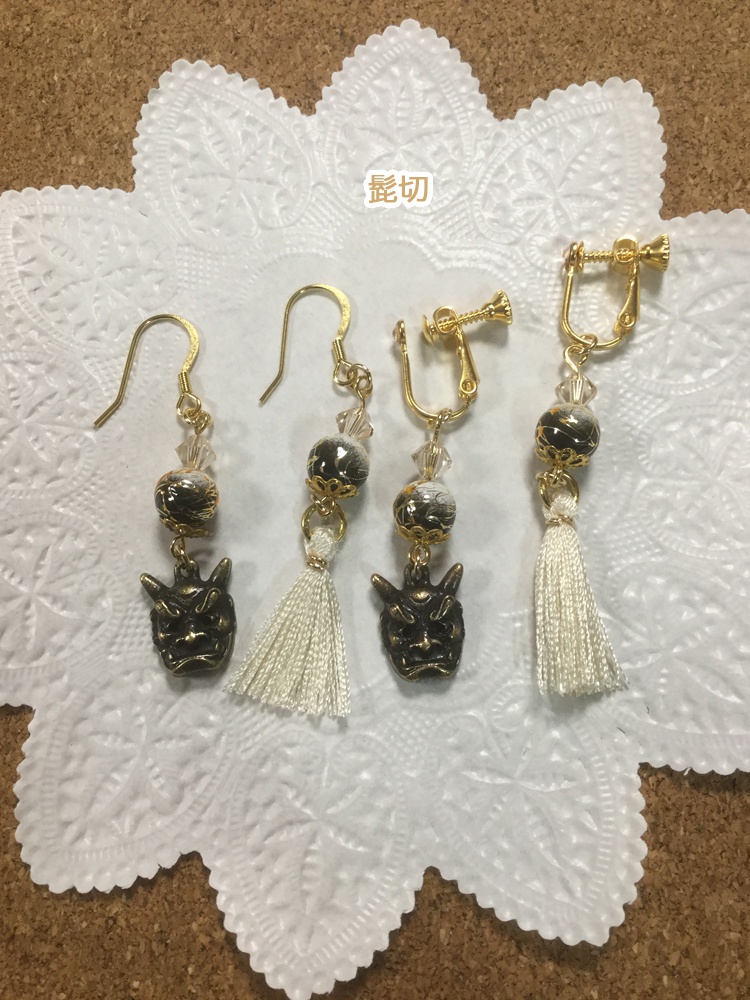 刀剣イヤリング&ピアス@三条+源氏+徳川