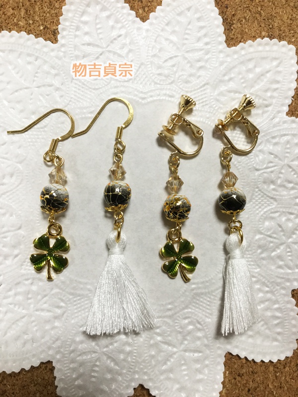 刀剣イヤリング&ピアス@三条+源氏+徳川