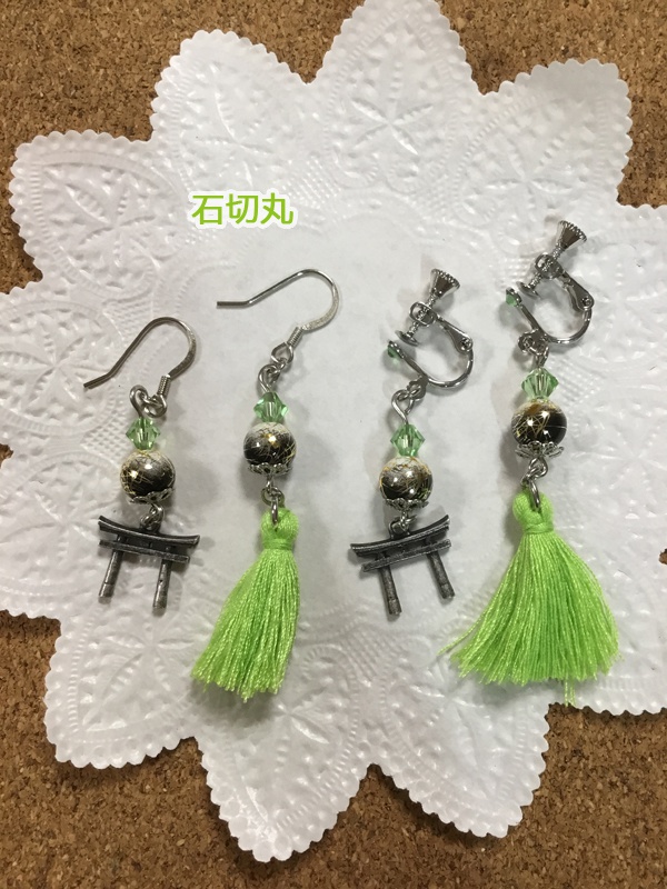 刀剣イヤリング&ピアス@三条+源氏+徳川