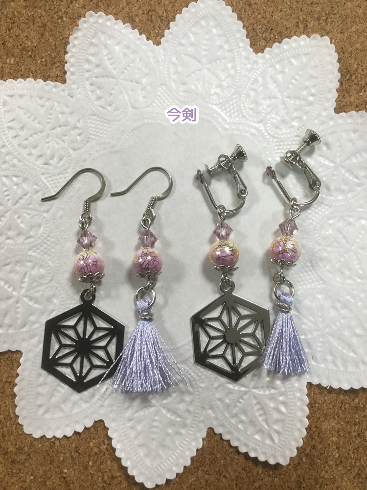 刀剣イヤリング&ピアス@三条+源氏+徳川