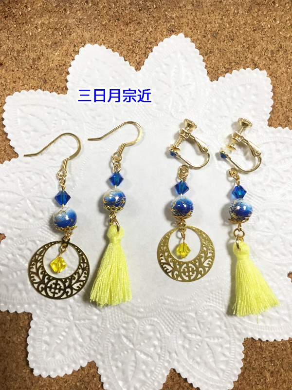 刀剣イヤリング&ピアス@三条+源氏+徳川