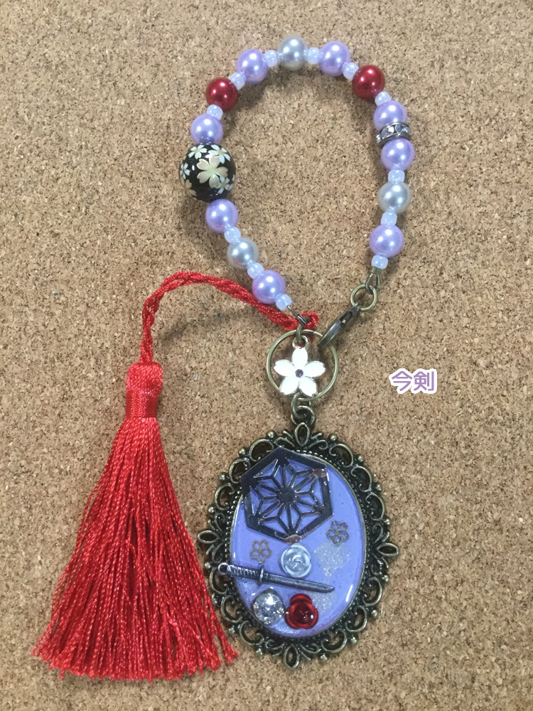 刀剣バッグチャーム@三条+源氏+小烏丸+太郎